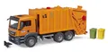 BRUDER, MAN TGS 6x4 Müllwagen mit 2 Mülltonnen, 1/16, BRU3760