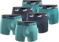 PUMA Boxershort 6er Pack Herren Basic Black Limited Edition - New Ocean- Gr.L