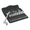 Wera Werk Zyklop Metall-Knarrensatz 1/4"-Antrieb, 28-tlg 004018