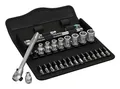 Wera Steckschlüssel, Knarre 64 mm Zyklop, Set, 28tlg