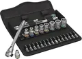 Steckschlüssel-Satz 1/4" ZYKLOP switch 28-teilig in Textilbox Wera