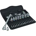 WERA Steckschlüssel-Satz Zyklop Metall 1/4" mit Umschaltknarre 28-teilig