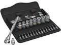 Wera 8100 SA 8 Zyklop Metal-Knarrensatz, Umschalthebel, 1/4"-Antrieb, metrisch,