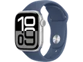 APPLE Watch Series 10 GPS 42 mm Smartwatch Aluminium Fluorelastameter, 130 - 180 mm, Silber