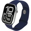  minimaler Kratzer auf dem Display. - Watch Series 10 - GPS - 42 mm - Silber Aluminium - Sportarmband Denim - Bandgrö...