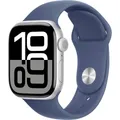 Apple Watch Series 10 GPS 42 mm Aluminiumgehäuse Sport Band Denim S/M