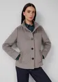 s.Oliver Funktionsjacke Outdoor-Jacke Jacke aus Wollmix mit Knopfleiste