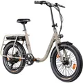 Remington FR 1.0 E Bike 20 Zoll Pedelec Klapprad Damen oder Herren 160-200 cm Elektrofahrrad 250 W 7 Gang beige