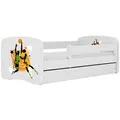 Raumhirsch Furniture Kinderbett, Weiß, Holzwerkstoff, 1-Sitzer, 1 Schubladen, Rechteckig, 80x180 cm, FSC 100%, Kinder- & Jugendzimmer, Kindermöbel, Kinderbetten, Kindereinzelbetten