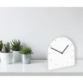 Tischuhr QUEENCE "Helene", weiß, Tischuhren, Tisch, Uhr, modern, geräuschlos