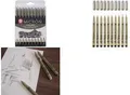 SAKURA Fineliner PIGMA MICRON, 10er Etui, schwarz sortiert in den Strichstärken: 0,15 mm, 0,2 mm, 0,25 mm, - 1 Stück (POXSDK10A)