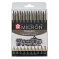 Sakura Pigma Micron, Etui mit 10 Finelinern Schwarz  Präzise Zeichentools