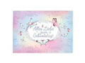 XXL A4 Glückwunschkarte zum Geburtstag Geburtstagskarte Grußkarte Happy Birthday Mädchen Mädels Schmetterlinge Blumen Elegant große Klappkarte Gratulazionskarte