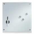 Zeller Glas-Memoboard weiß 40x40cm Magnettafel Whiteboard