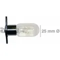 Lampe wie BOSCH 00606322 25W 240V mit Befestigungssockel 2x4,8mmAMP für Mikrowelle