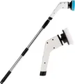 CLEANmaxx Akku-Reinigungsbürste 8 Aufsätze zum Putzen Polieren Intensive Reinigung Mit Verlängerungsstange Elektro-Oberflächenbürste In-&Outdoor