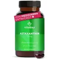 Vitabay Astaxanthin 12 mg – 90 vegane Softgel-Kapseln – aus Haematococcus pluvialis – ohne Zusatzstoffe – hochdosiert – 6 Monate Vorrat