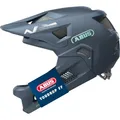 ABUS MTB-Helm YouDrop FF - Fullface-Helm für Kinder und Jugendliche - für den Einstieg in den Mountainbikesport - mit abnehmbarem Kinnschutz - Blau, Größe S