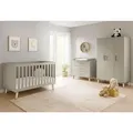Pinolino Babyzimmer Tami, Eiche, Beige, Holzwerkstoff, 6 Fächer, 3 Schublade(n) Schubladen, individuell planbar,zum Juniorbett umbaubar, höhenverstellbar, Sprossen mit Normabstand, zum Sitzsofa Aufbauanleitung im Karton, Lattenrost inklusive, Schlupfsprossen, Babymöbel, Babyzimmer-Sets