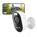 Reolink Lumus Pro, 4K Wi-Fi 6 Überwachungskamera Aussen mit 2,4/5GHz Dual-Band Wi-Fi, Farb-Nachtsicht, Plug-In WLAN Kamera Outdoor mit 24/7-Aufzeichnung, Intelligente Erkennung, Sirene, Wetterfest