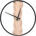 vidaXL Wanduhr Braun Ø35 cm Eisen und Eichenholz 4008397