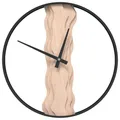 vidaXL Wanduhr Braun Ø35 cm Eisen und Eichenholz, Uhr, Uhr Wand, Küchenwanduhr, Uhren, Uhren Wand, Wanduhr für Wohnzimmer, Wanduhr für Schlafzimmer
