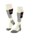 FALKE Damen Skisocken SK4 Advanced W Kh Wolle Funktionsmaterial warm dünn 1 Paar, Weiß Off-White 2040 Trend, 37-38