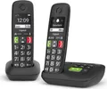 Gigaset E290A Duo - Schnurlostelefon - Anrufbeantworter mit Rufnummernanzeige - ECO DECT\GAP - Schwarz + zusätzliches Handset (L36852-H2921-B101)