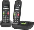 Gigaset E290AD DECT Telefon 2 Mobilteile Basis Ladeschale Anrufbeantworter Anrufliste CLIP Telefonbuch Freisprecheinrichtung (L36852-H2921-B101)