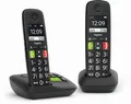 Gigaset E290A Duo schwarz Großtastentelefon,Anrufbeantworter,Verstärker