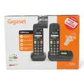 Gigaset E290A Duo 2 kabellos DECT Telefone Anrufbeantworter Großtasten Senioren