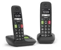 Gigaset E290A Duo Analoges/DECT-Telefon  Schwarz