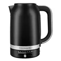 KitchenAid Wasserkocher mit Temperatureinstellung von 50 bis 100°C - Teekocher mit Temperaturanzeige und Kalkfilter 1,7L - Electrisch 2400 Watt (Matt Schwarz)