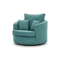 S-STYLE Drehsessel   ¦ türkis/petrol ¦ Maße (cm): B: 107 H: 94