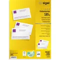 Sigel DP930 Visitenkarten 85x55 mm 185g hochweiß