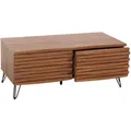 MCW Couchtisch, Walnuss, Holzwerkstoff, Mangoholz, 110x46x55 cm, Wohnzimmer, Wohnzimmertische, Couchtische