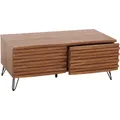 COUCHTISCH Walnuss Dekor