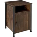 tectake Nachtschrank, Rost, Holzwerkstoff, Quadratisch, 40x60.5x42 cm, Schlafzimmer, Nachttische