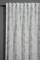 Sehlbach Fertiggardine mit Gardinenband, Ausbrenner Zweige, Grau, 140 x 175 cm Gardinen, Lichtdurchlässig, Blickdicht, Öko-Tex Zertifiziert, Perfekter Faltenwurf, Verdeckte Schlaufen