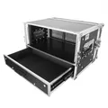 Music Store Pro Case 4HE Combo, 19" DD, Holz-Rack, Transport Funkmikrofone