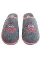 Adelheid Beste Mama Filzpantoffel grau - praktische Doppelgrößen - ideal zum Verschenken - made in Portugal