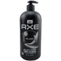 Axe BLACK 3in1 Duschgel 1 x 900ml XXL Flasche mit Spender vegan 12H Pflege