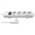Comfort-Line Plus Steckdosenleiste 4-fach weiß, 2 Meter, mit Flachstecker