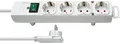 Brennenstuhl Comfort-Line Plus, 4-fach Steckdose, Steckdosenleiste weiß, mit Fla