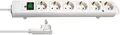 Brennenstuhl Comfort-Line Plus Steckdosenleiste 6-fach 2m Kabel Weiß 1153320100