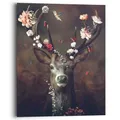 REINDERS Wandbild, Hirsch, Kinderzimmer, Bilder, Wanddeko, Room Decor, MDF, Braun, 50 x 40