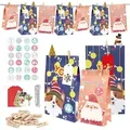 Adventskalender Kinder DIY XXL Geschenktüten Weihnachts-Adventskalender 24 Motive