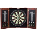 VEVOR Dartboard- und Schrankset Dartboard-Schrank in offizieller Größe, Dartscheibe 45 x 3,8 cm versteckbarer Dartschrank mit Stahlspitzen, komplett mit sämtlichem Zubehör, für Cricket-Spiele