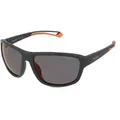 Polaroid PLD 7049/S Unisex-Sonnenbrille Vollrand Eckig Kunststoff-Gestell, schwarz