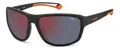 Polaroid Unisex Sonnenbrille PLD 7049/S 62/17/130, Erwachsene Sunglasses, 8LZ/BG Black ORANGE, 62